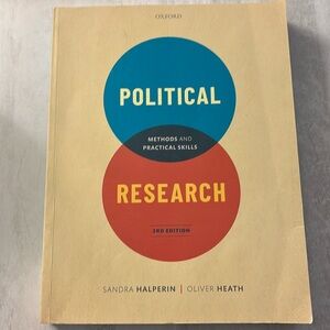 Political Research Methods and practical skills 3rd Ed. ISBN 9780198820628